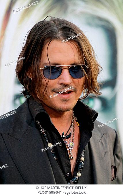 Johnny Depp at the World Premiere of Warner Brothers Pictures' Dark Shadows. Arrivals held at Grauman's Chinese Theater in Hollywood, CA, May 7, 2012