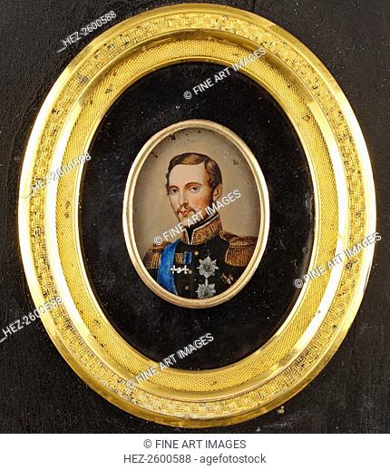 Portrait of Emperor Alexander II (1818-1881), 1840s. From a private collection