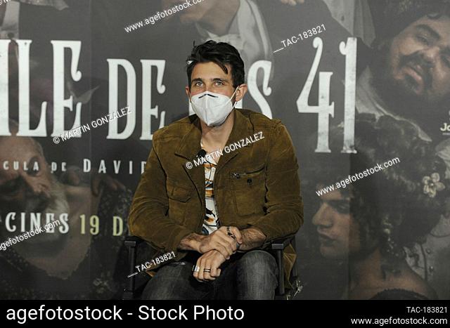 MEXICO CITY, MEXICO – NOVEMBER 12: Actor Emiliano Zurita attends the press conference of the movie ""TEl Baile de los 41"" at Cinepolis Diana on November 12
