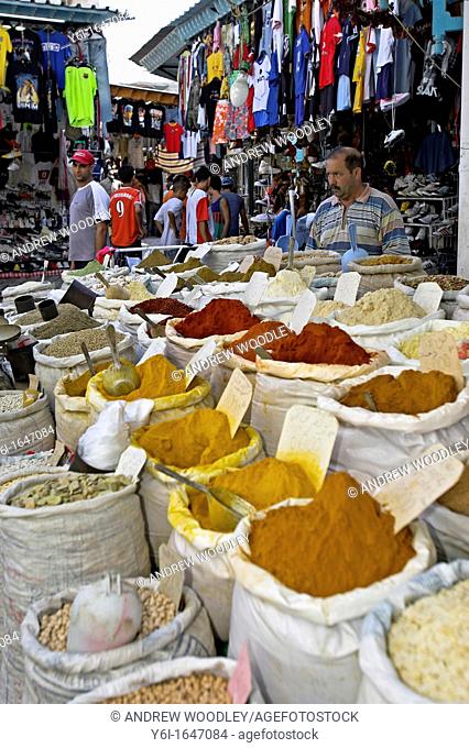 Spice stall Sousse Medina Tunisia