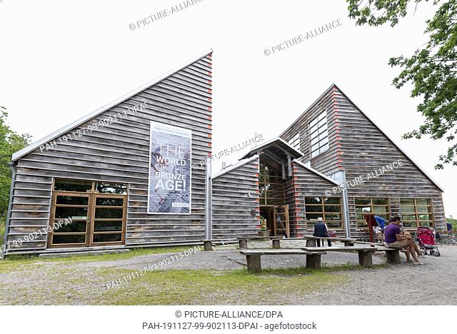 20 July 2019, Sweden, Tanumshede: View of the Vitlycke Museum in the municipality of Tanum. It informs about the approximately 3000 years old rock carvings in...