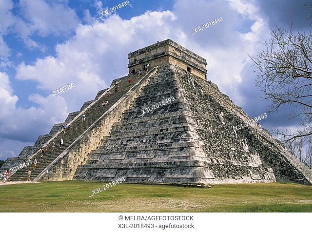 Chichen Itza. ""El Castillo"" Piramid. Yucatan. Mexico