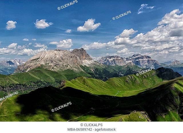 Europe, Italy, Trentino Alto-Adige South Tyrol, Dona Valley and Sassopiatto mountain
