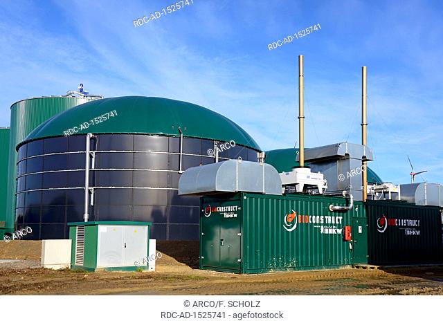 Biogas plant, Solschen, district Peine, Lower-Saxony