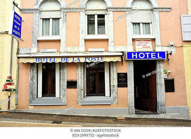hotel front, Bareges, Hautes-Pyrenees Department, Occitanie, France