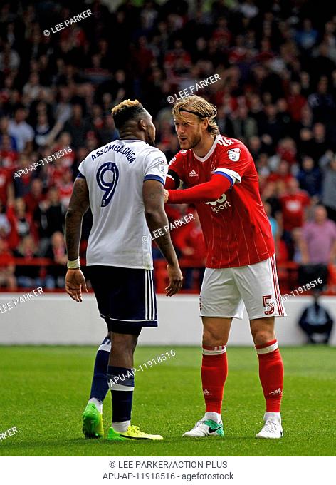 2017 EFL Championship Football Notts Forest v Middlesbrough Aug 19th. 19th August 2017, City Ground, Nottingham, England; EFL Championship league football