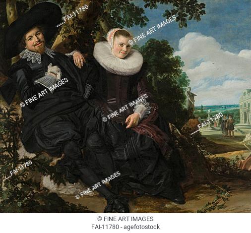 Marriage portrait of Isaac Abrahamsz Massa and Beatrix van der Laen, married in Haarlem 25 april 1622. Hals, Frans I (1581-1666). Oil on canvas