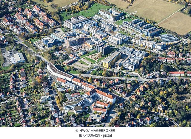 Beutenberg Campus, major international center for science and research, interdisciplinary science center, being extended, Jena, Thuringia, Germany