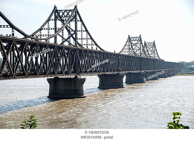 Sino-Korea Friendship Bridge of Dandong, Liaoning Province, China