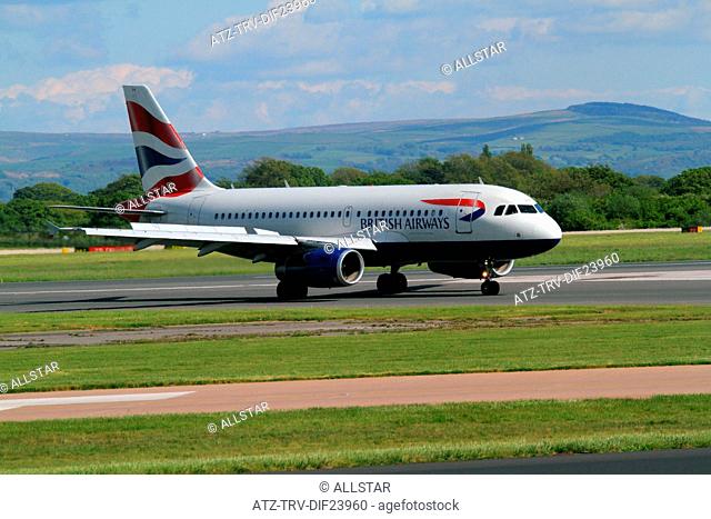 BRITISH AIRWAYS AIRBUS A319-131 AIRCRAFT G-EUOA; MANCHESTER AIRPORT, ENGLAND; 14/05/2014