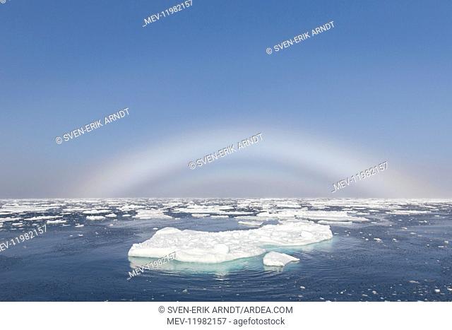Fogbow in the arctic - Svalbard - Norway
