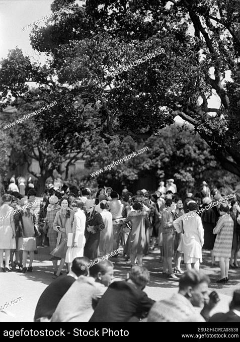 Campus Scene, University of California at Berkeley, Berkeley, California, USA, Arnold Genthe, 1927