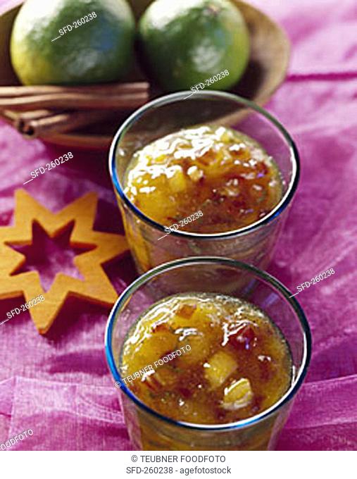 Wintry apricot and date jam