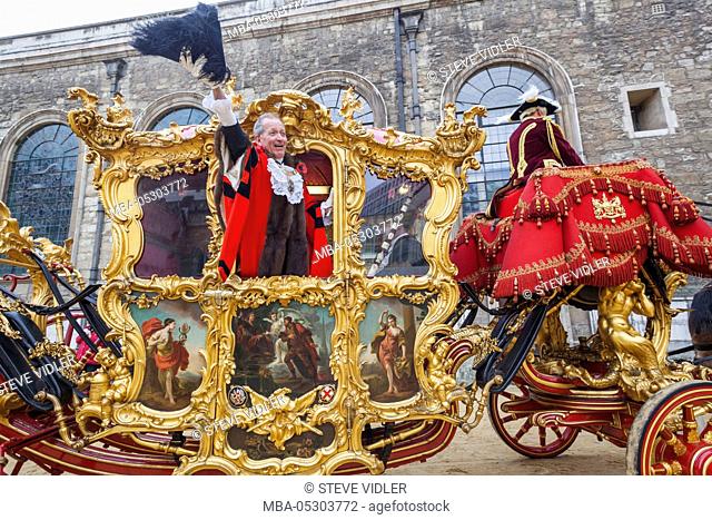 England, London, The Lord Mayor's Show, Lord Mayor's State Coach