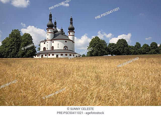 Trinity church Kappl, near Waldsassen, Upper Palatinate, Bavaria, Germany