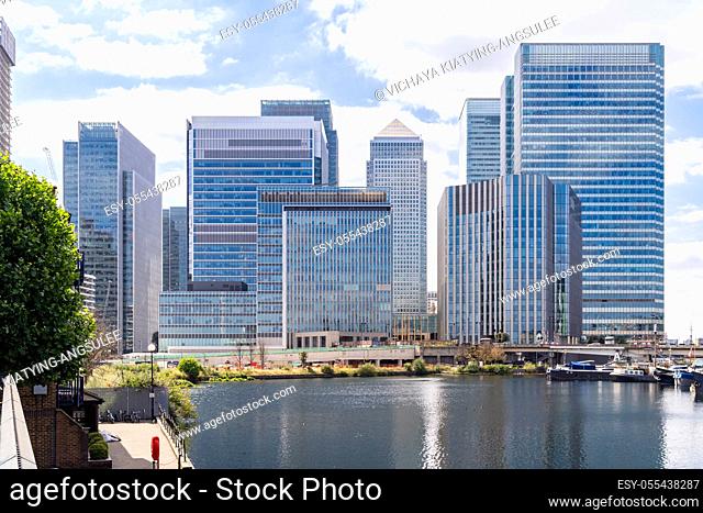 Skylines building at Canary Wharf in London UK