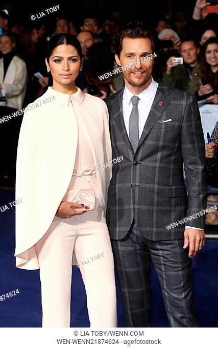 'Interstellar' UK film premiere held at Odeon Leicester Square - Arrivals Featuring: Camila Alves, Matthew McConaughey Where: London