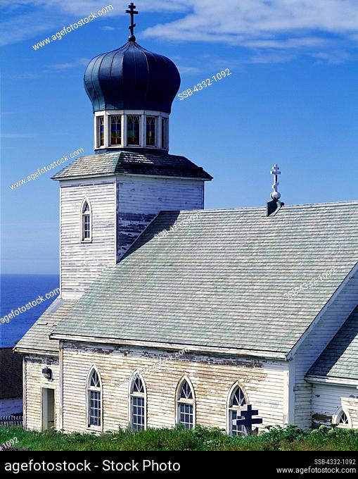 Saint George Russian Orthodox Church , Saint George Island, Pribilof Islands, Bering Sea, Alaska