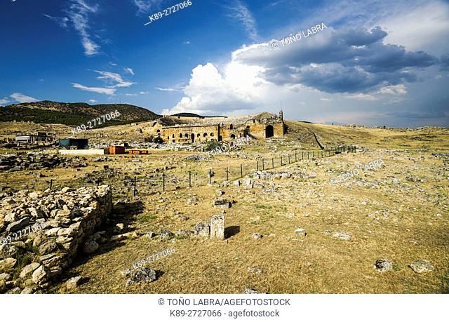 Hierapolis Amphytheater. Ancient Greece. Asia Minor. Turkey