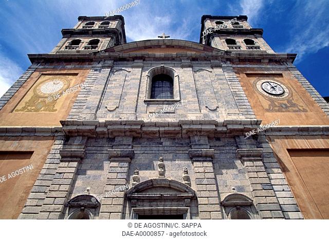 Facade of the Church of Notre-Dame, Briancon, Provence-Alpes-Cote d'Azur. France, 18th century
