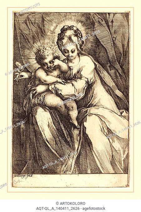 Jacques Bellange, French (c. 1575-died 1616), The Virgin and Child with a Rose, c. 1616-1617, etching