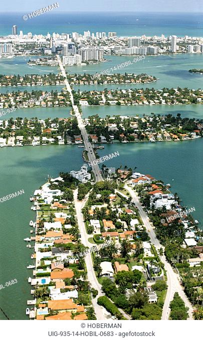 Barrier Islands and Connecting Road, Miami Beach