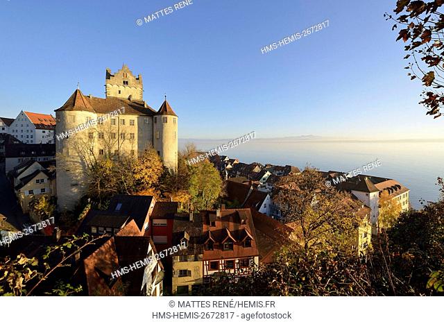 Germany, Baden Wurttemberg, Lake Constance (Bodensee), Meersburg, Altes Schloss (Old castle), Burg Meersburg