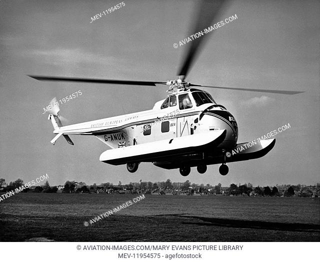 Bea Helicopters British European Airways Westland Sikorsky S-55 Flying with Floats