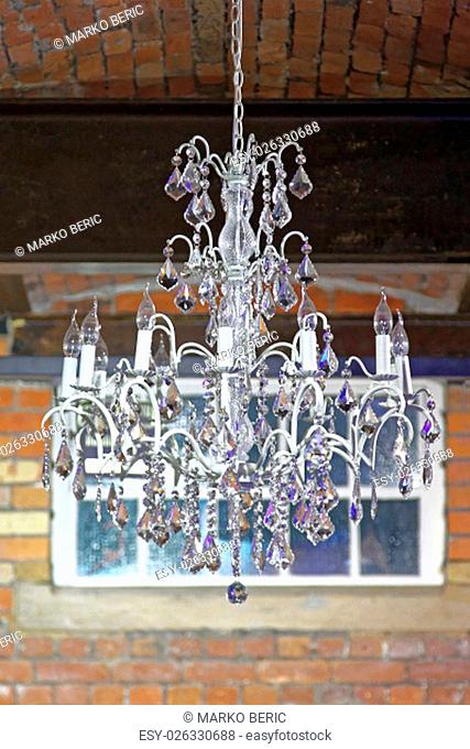 Crystal Chandelier With Tungsten Lamps