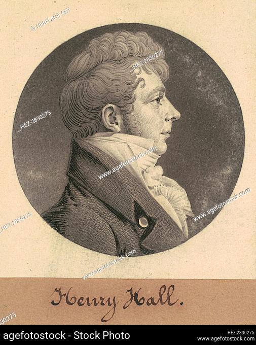 Henry Hall, 1808-1809. Creator: Charles Balthazar Julien Févret de Saint-Mémin