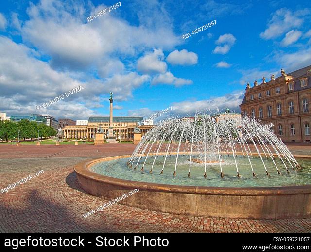 The Schlossplatz (Castle square) in Stuttgart, Germany