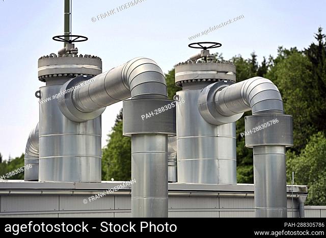 Bierwang natural gas storage facility in the Muehldorf am Inn district. - underriding/Bayern/Deutschland