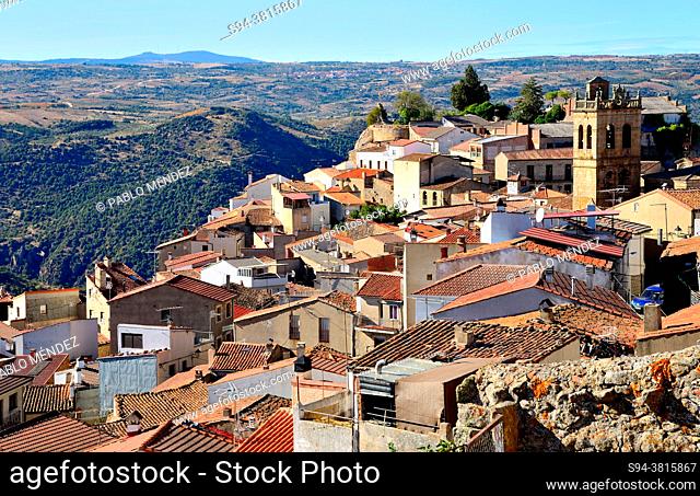 View of Fermoselle from a lookout, Zamora province, Spain