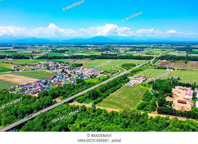 Aerial Photography of Tokachi, Hokkaido, Japan