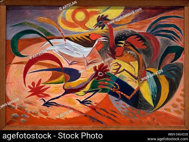 """Roosters (Red Roosters)"", 1935, André Masson (1896-1987)