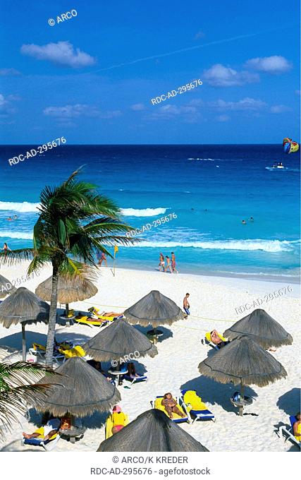 Beach of Cancun, Riviera Maya, Yucatan, Mexico