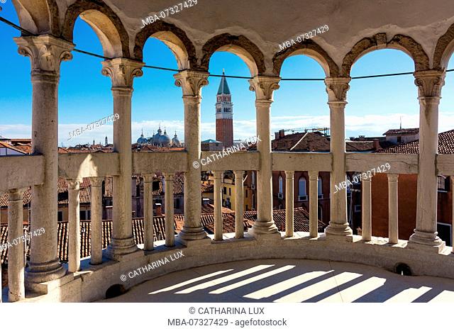 Venice, view from the Palazzo Contarini del Bovolo towards St. Mark's Square