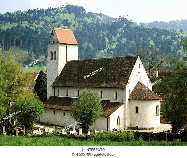 geography/travel, Germany, Baden-Wuerttemberg, Sulzburg, churches and convents, Saint Cyriak minster, exterior view, 11th century, historic, historical, Europe
