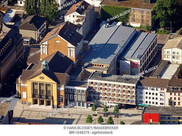 Aerial view, Karl-Ernst-Osthaus Museum, Hagen, Ruhr Area, North Rhine-Westphalia, Germany, Europe