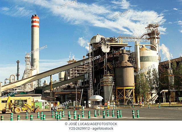 Cellulose factory, San Juan del Puerto, Huelva province, Region of Andalusia, Spain, Europe