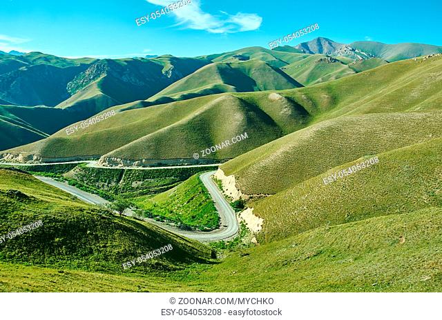 Toguz-Toro pass district of Jalal-Abad Region in western Kyrgyzstan