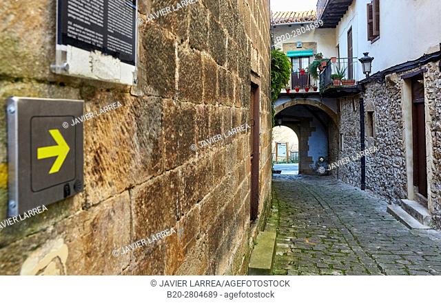 Zerain Portal, Medieval town, Segura, Gipuzkoa, Basque Country, Spain, Europe