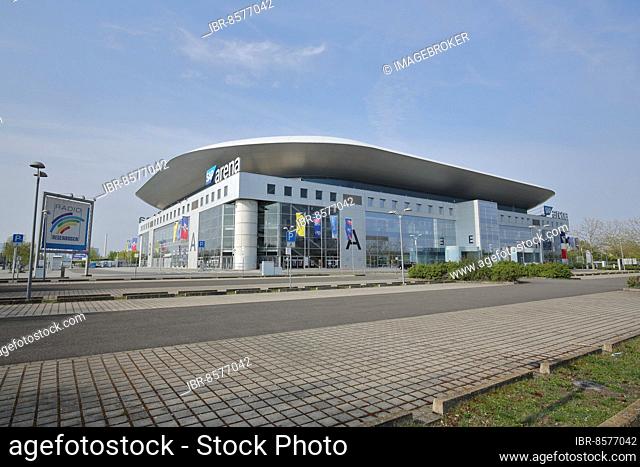 Exterior view of the SAP Arena, Mannheim, Hesse, Germany, Europe