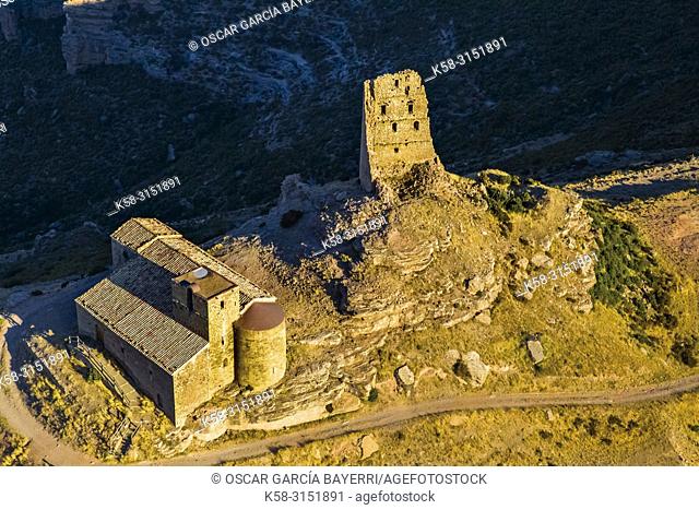 Sarsamarcuello ruins, Loarre, Navarre, Spain