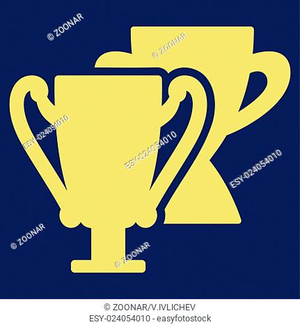 Trophy cups icon from Competition amp; Success Bicolor Icon Set