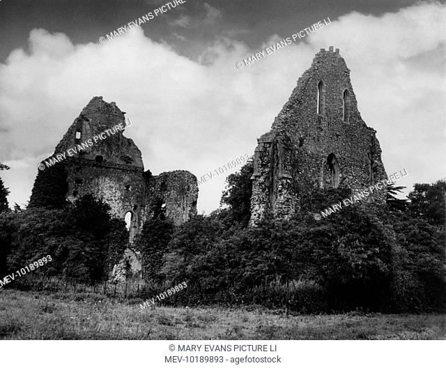 Boxgrove Priory, near Chichester, Sussex, England; the ruins of a Benedictine monastery
