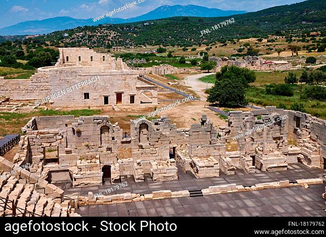 Theater, Remains of the antique Lycian city of Patara, Turkey|