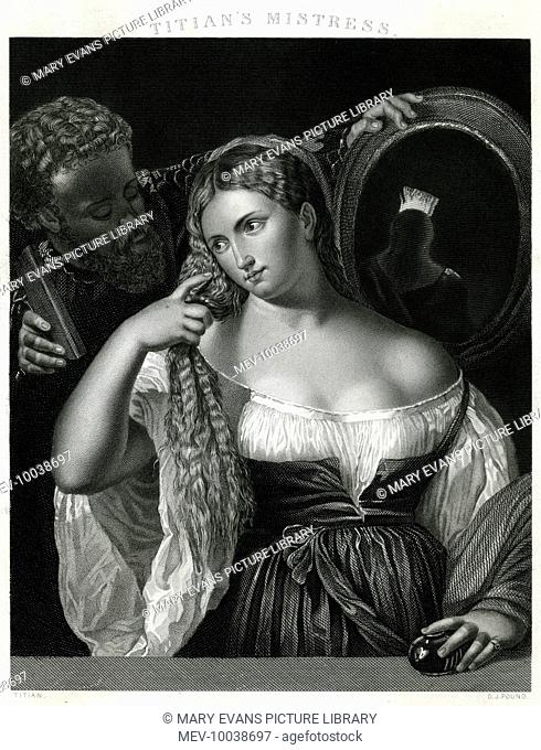 Titian's mistress (name not known) - picture is entitled 'Titian's Mistress'