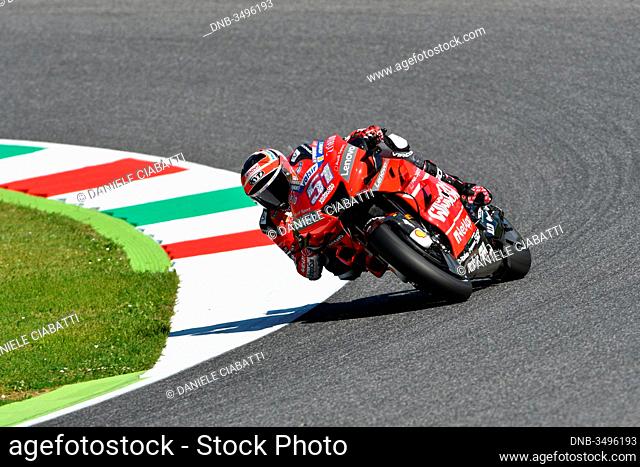 Mugello - Italy, 1 June: italian Ducati Team rider Michele Pirro in action at 2019 GP of Italy of MotoGP on June 2019 in Italy
