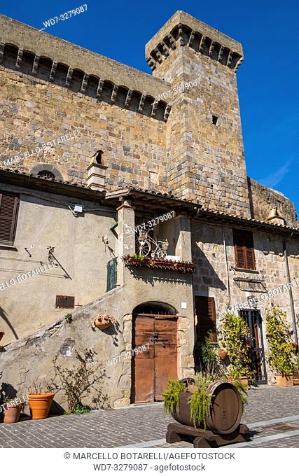 Rocca Monaldeschi della Cervara, castle in Bolsena, near Bolsena lake, Lazio, Italy